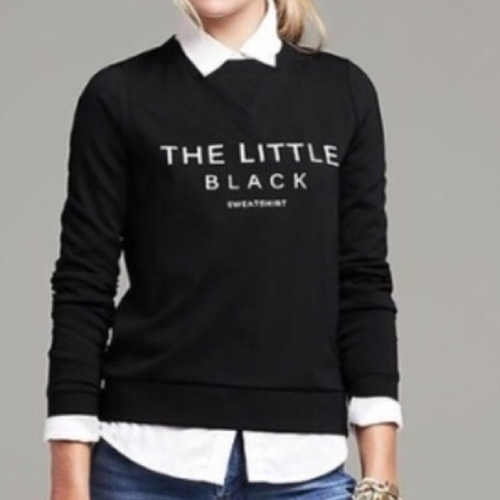 Banana Republic Black Crew Neck Sweater